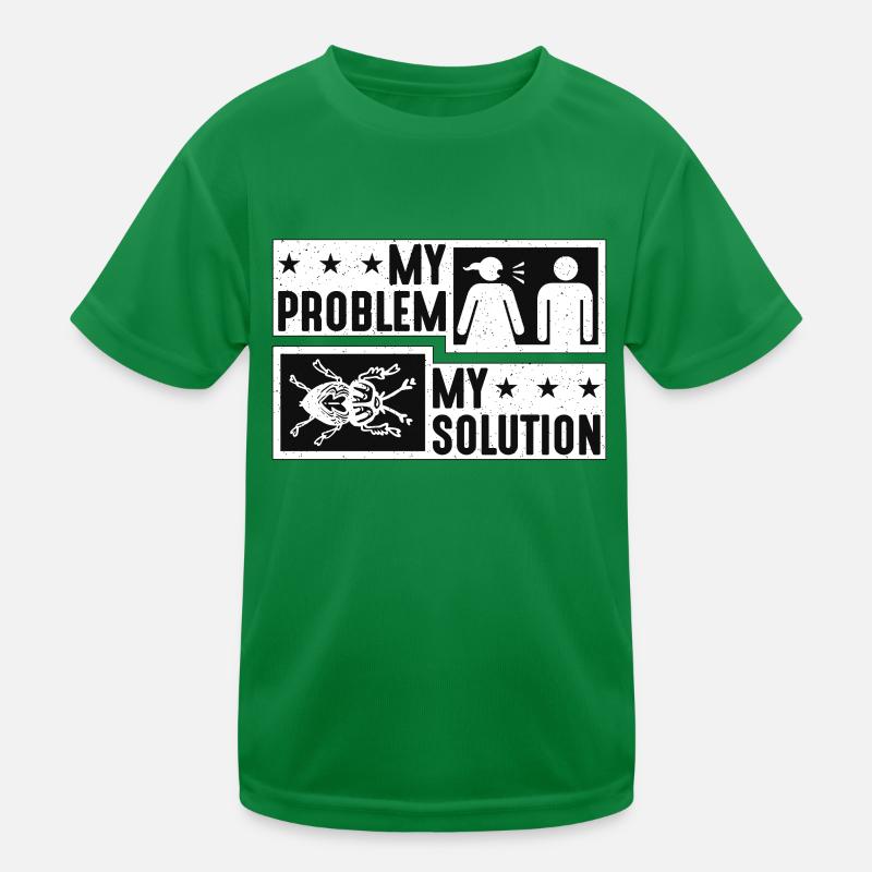 Entomologist My Problem My Solution Pictogram Dad Kinder Funktions-T-Shirt