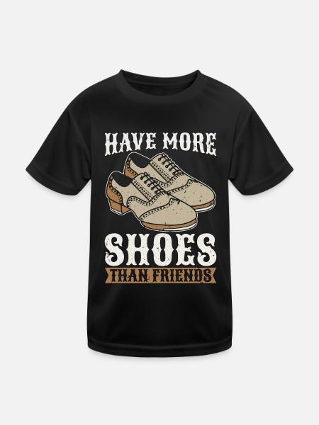 Tap Dance Avoir plus de chaussures Aime danser Tap Dancer - T-shirt sport Enfant - noir - Devant