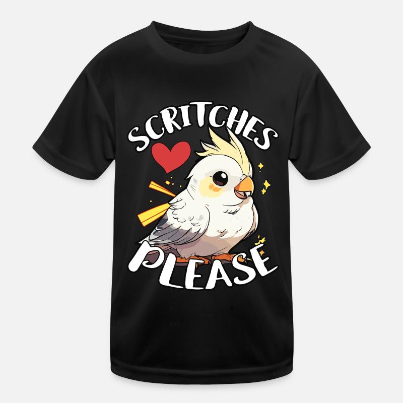 Calopsitte Scritches S’il vous plaît Perruche Calopsitte Amoureux T-shirt sport Enfant