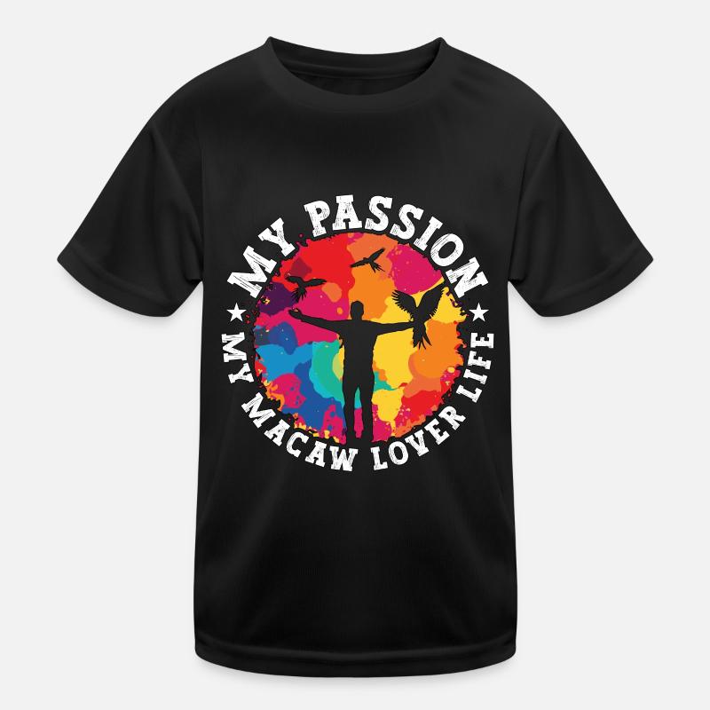 Macaw Lover My Passion My Macaw Ornithologist Kinder Funktions-T-Shirt