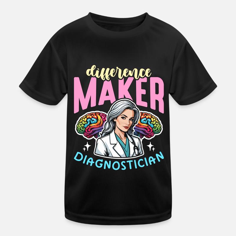 School Psych Difference Maker School Counselor Kids Functional T-Shirt