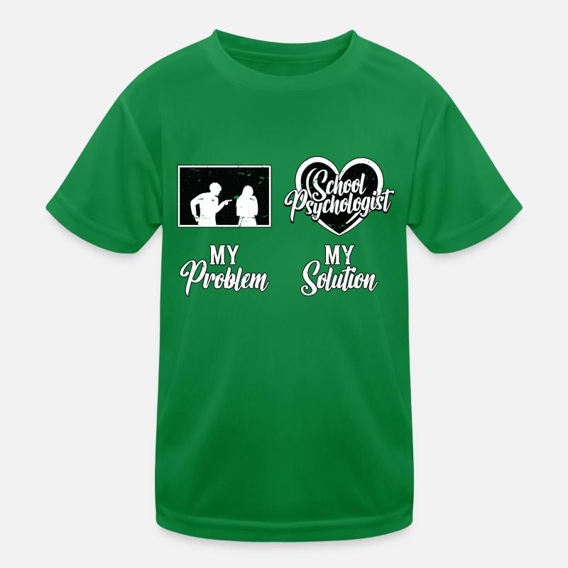School Psych My Problem My Solution Pictogram Mom Kids Functional T-Shirt