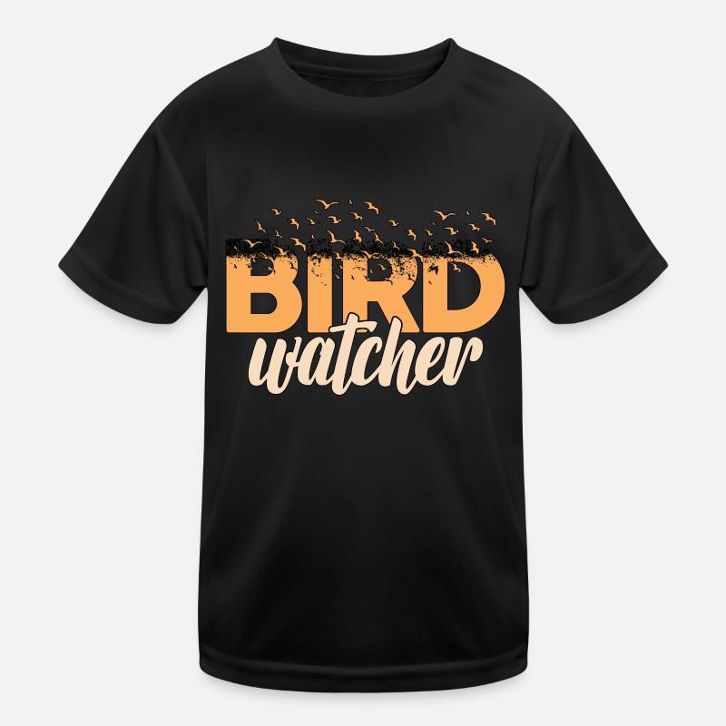 Birdwatching Birdwatcher Ornithologist Zoologist Kids Functional T-Shirt