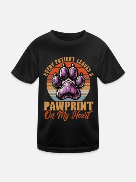 Veterinary Medicine Every Patient Animal Lover - Kinder Funktions-T-Shirt - Schwarz - Vorne