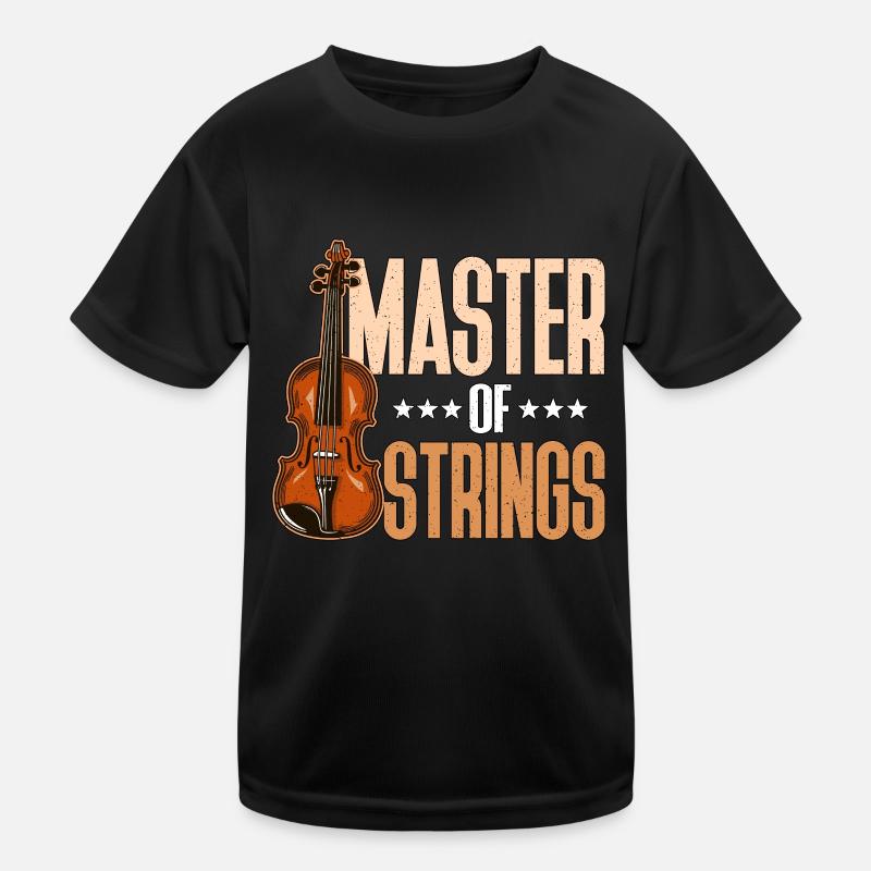 Fiddle Master Of Strings Violinist Fiddle Player Kinder Funktions-T-Shirt