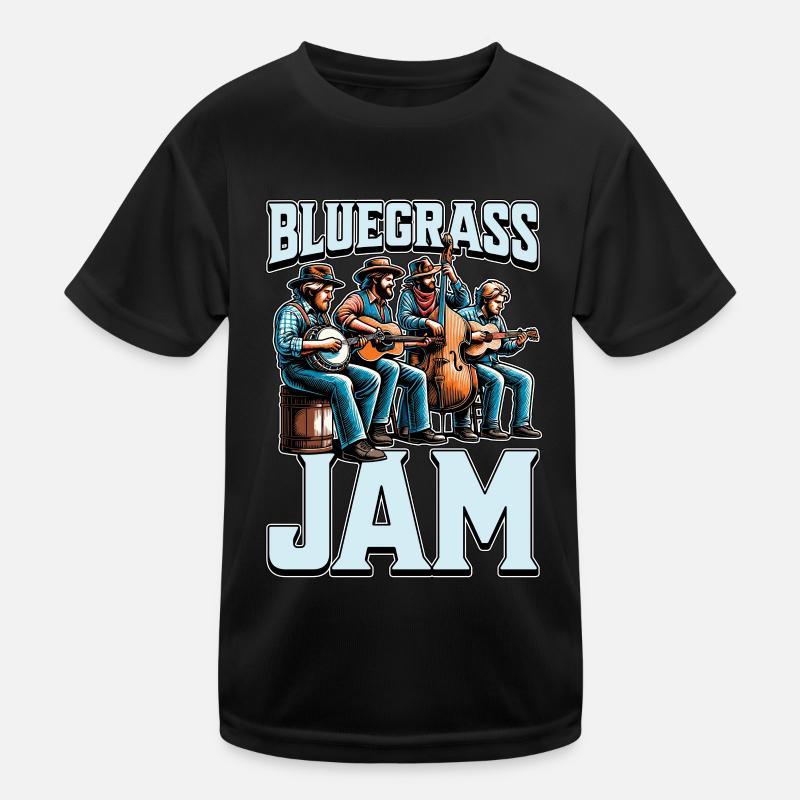 Bluegrass Jam String Instrument Folk Music Lover Kinder Funktions-T-Shirt
