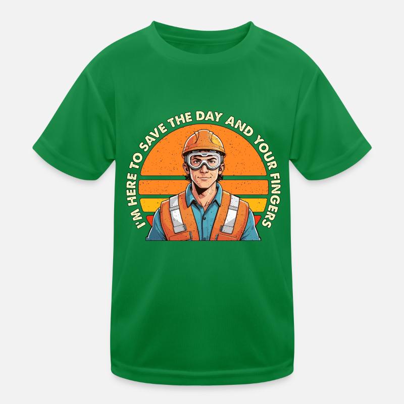 Safety Officer I'm Here To Save The Day Security Kids Functional T-Shirt