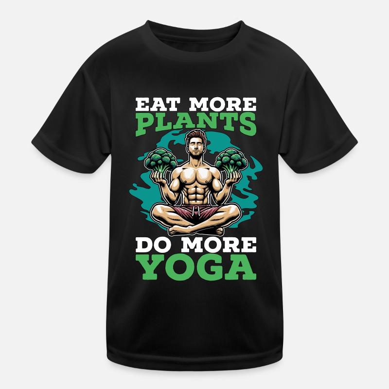 Végétarien, mange plus de plantes, aime le mode de vie végétalien T-shirt sport Enfant