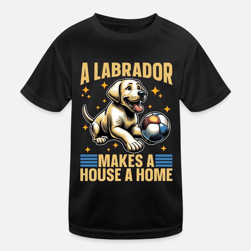 Labrador Retriever A Labrador Makes Pet Owner Kids Functional T-Shirt