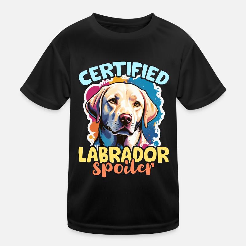 Labrador Retriever Certified Labrador Dog Owner Kids Functional T-Shirt