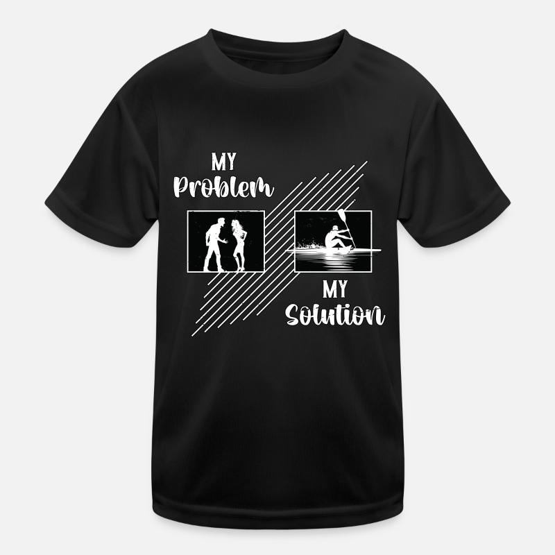 Water Rowing My Problem My Pictogram Mom Paddling Kinder Funktions-T-Shirt