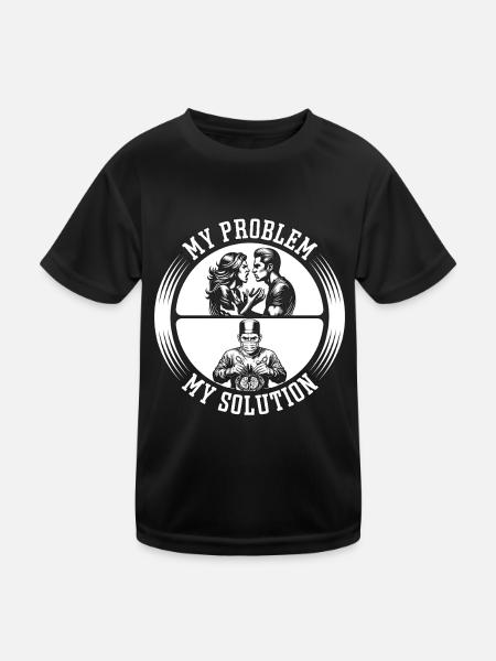 Transplant Surgery My Problem My Pictogram Dad Mom - Kids Functional T-Shirt - black - Front