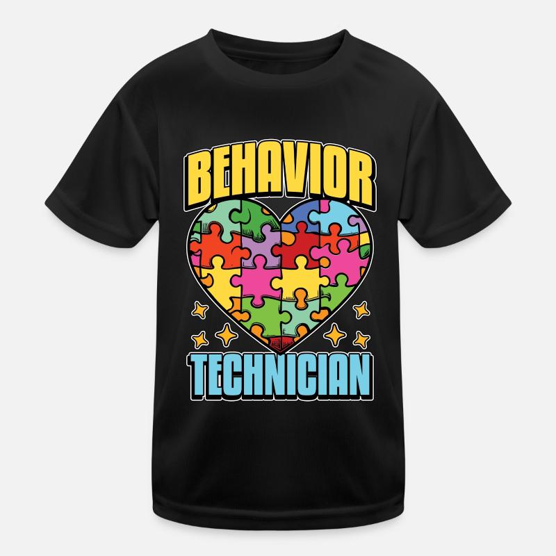Behavioral Therapist Behavior Technician Therapist Kids Functional T-Shirt