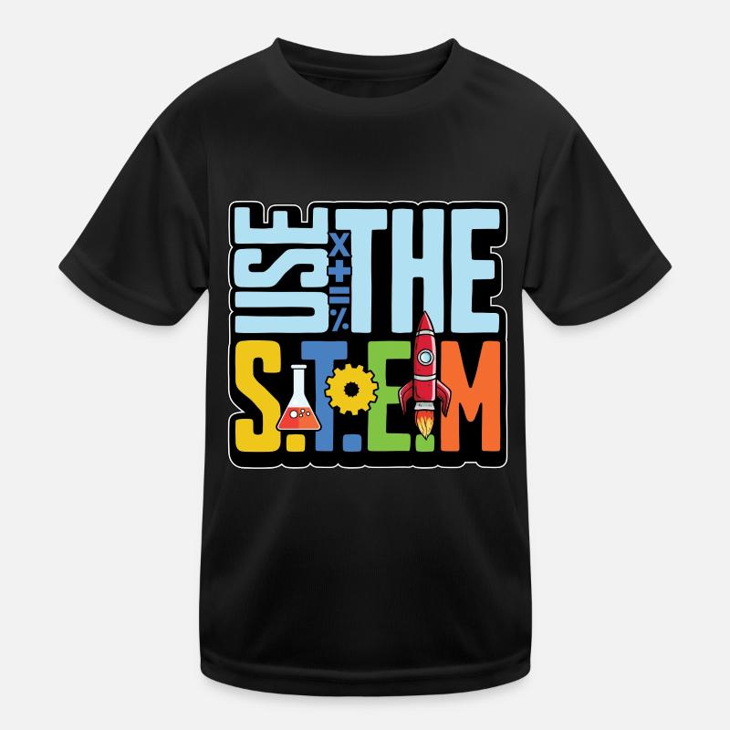 STEM Teacher Use The STEM Loves Computer Science Kinder Funktions-T-Shirt