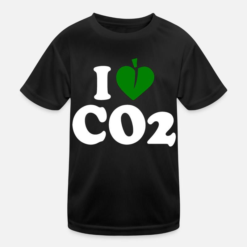 I love co2 Kinder Funktions-T-Shirt