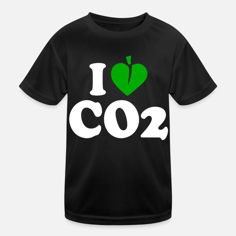 I love co2 Kinder Funktions-T-Shirt