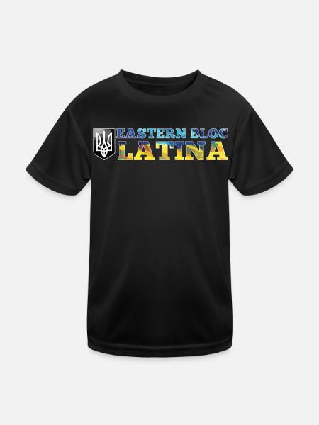 Bloc de l’Est Latina Ukraine Ukraine Cadeau - T-shirt sport Enfant - noir - Devant