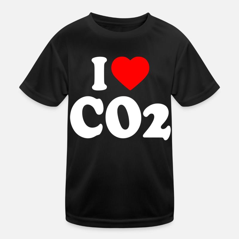 I love co2 Kinder Funktions-T-Shirt
