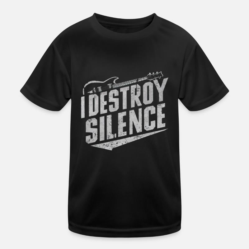 I Destroy Silence Kids Functional T-Shirt