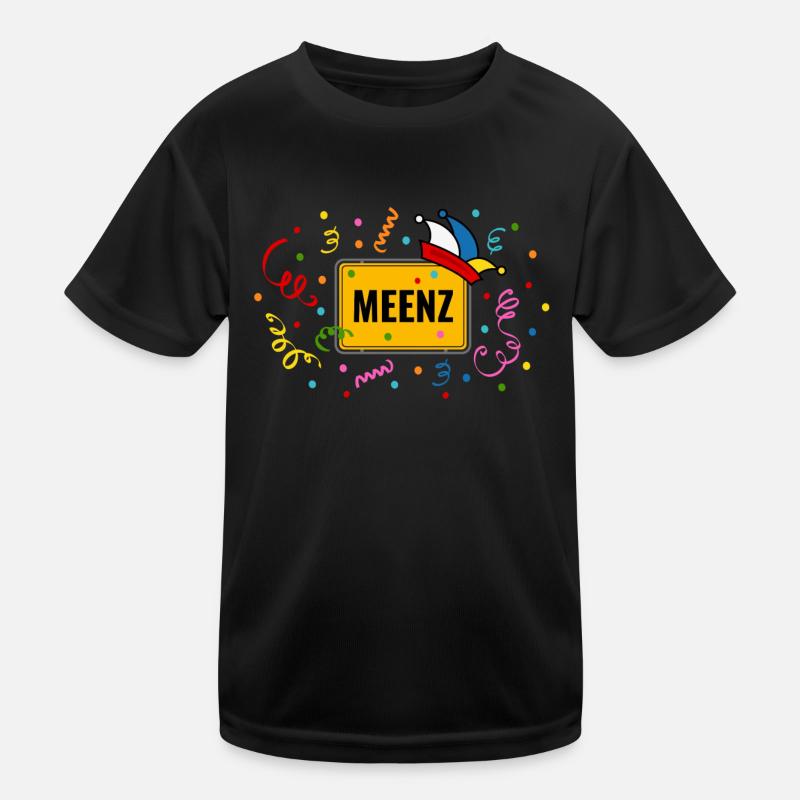 Meenz carnival Fasching town sign Fool cap Kids Functional T-Shirt