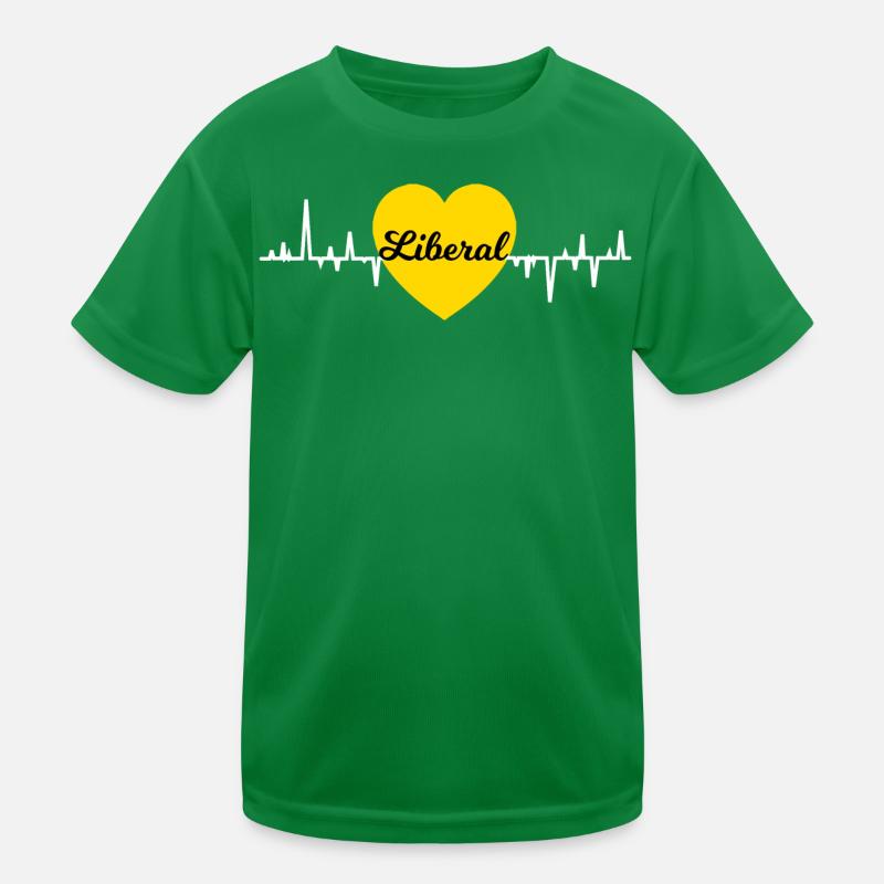Liberales Herz Kinder Funktions-T-Shirt