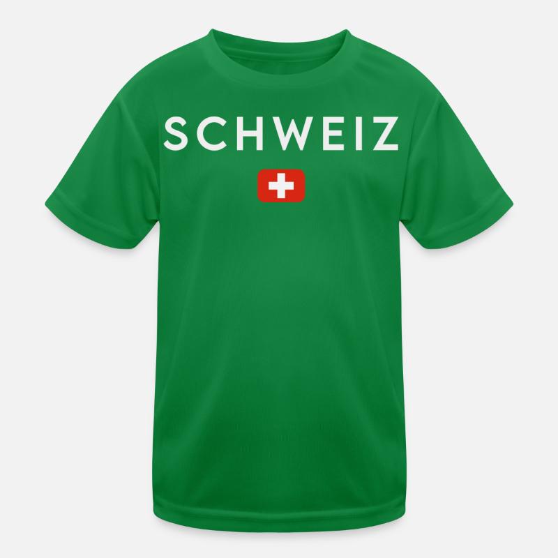 Flagge der Schweiz, Schweizer Stolz Kinder Funktions-T-Shirt