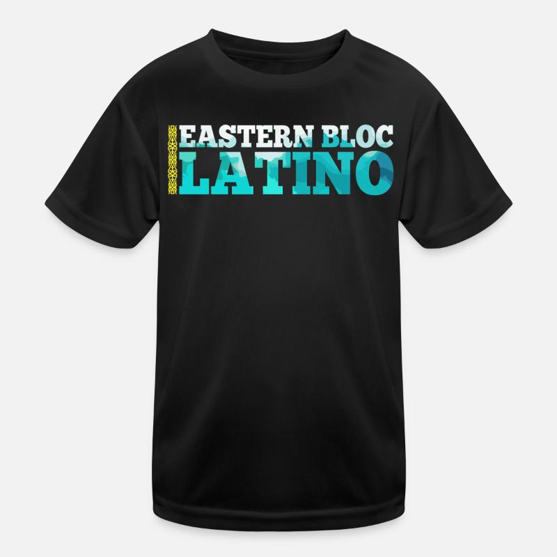 Ostblock Latino Kasache Kasachstan Geschenk Kinder Funktions-T-Shirt
