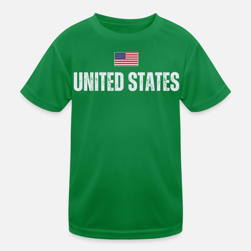 Drapeau américain, patriote américain T-shirt sport Enfant