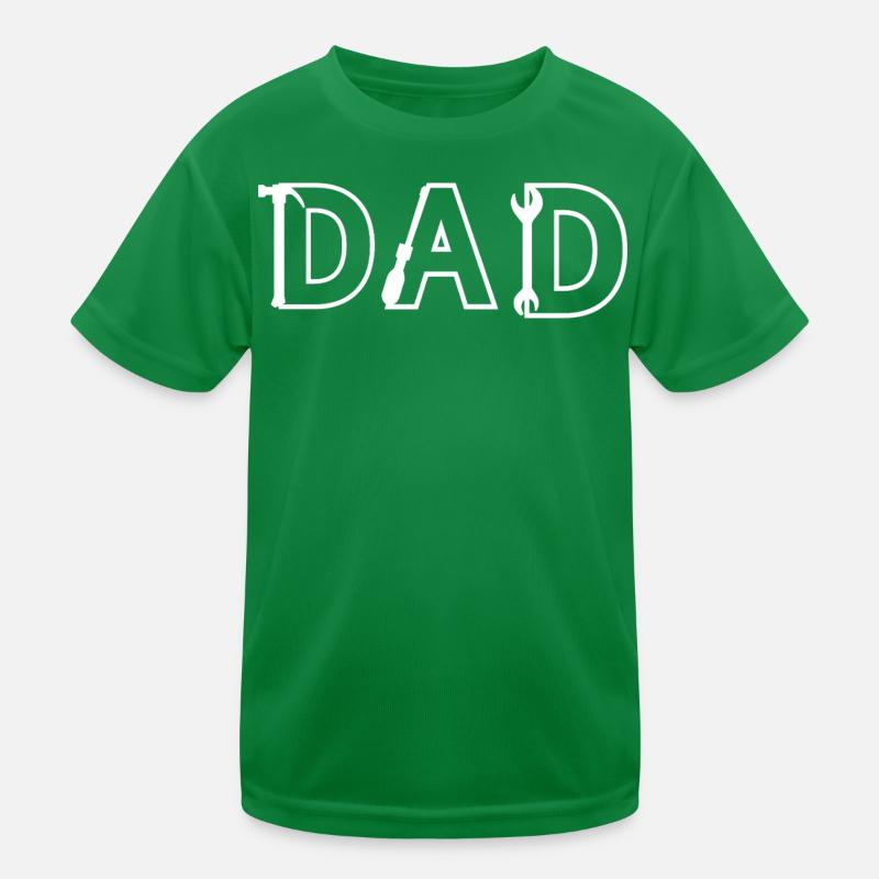 DAD Werkzeugbuchstaben Kinder Funktions-T-Shirt