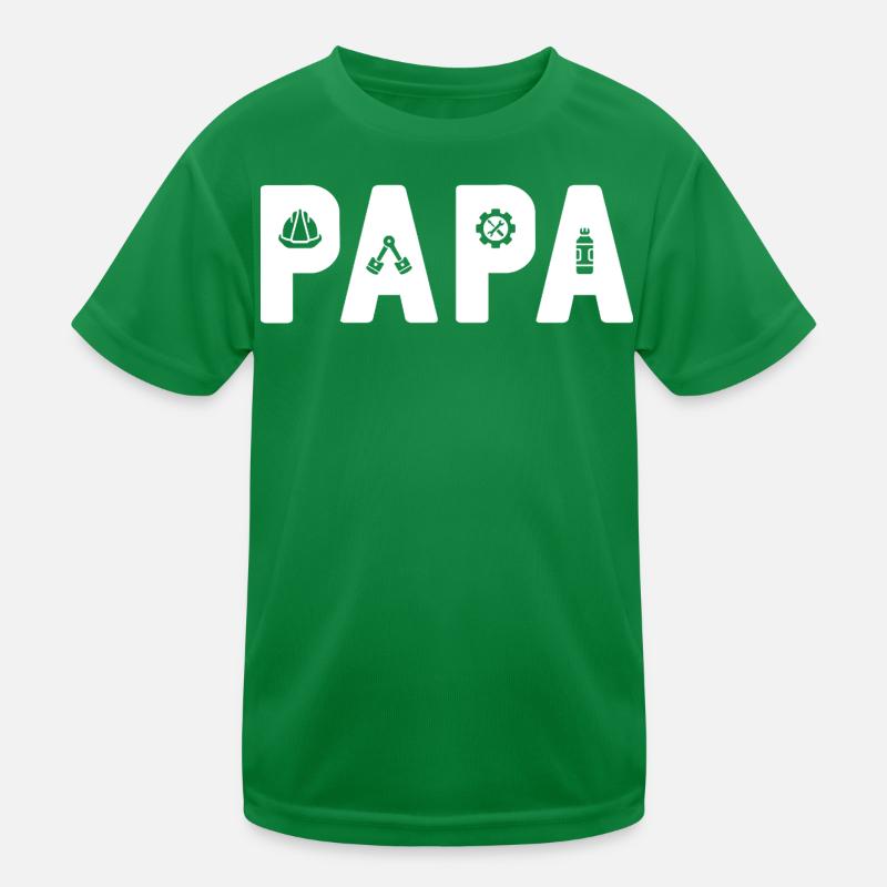 PAPA Engineer: The Mechanical Dad Kids Functional T-Shirt