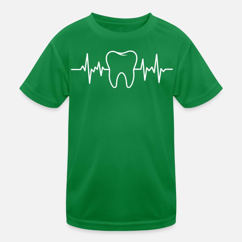 Conception du rythme cardiaque de la dent T-shirt sport Enfant