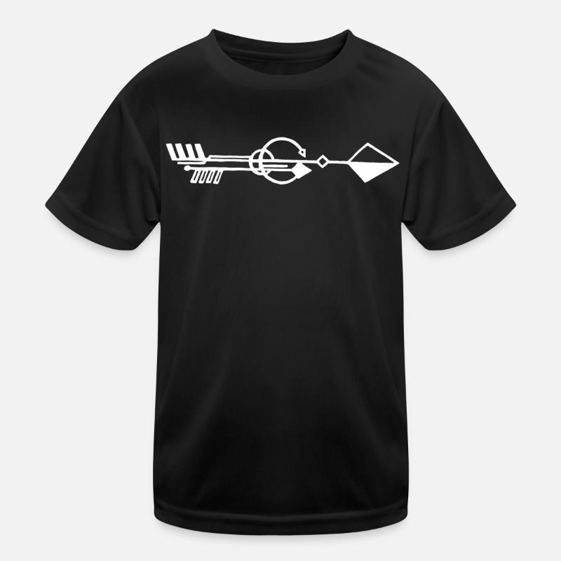Strange white arrow Kids Functional T-Shirt