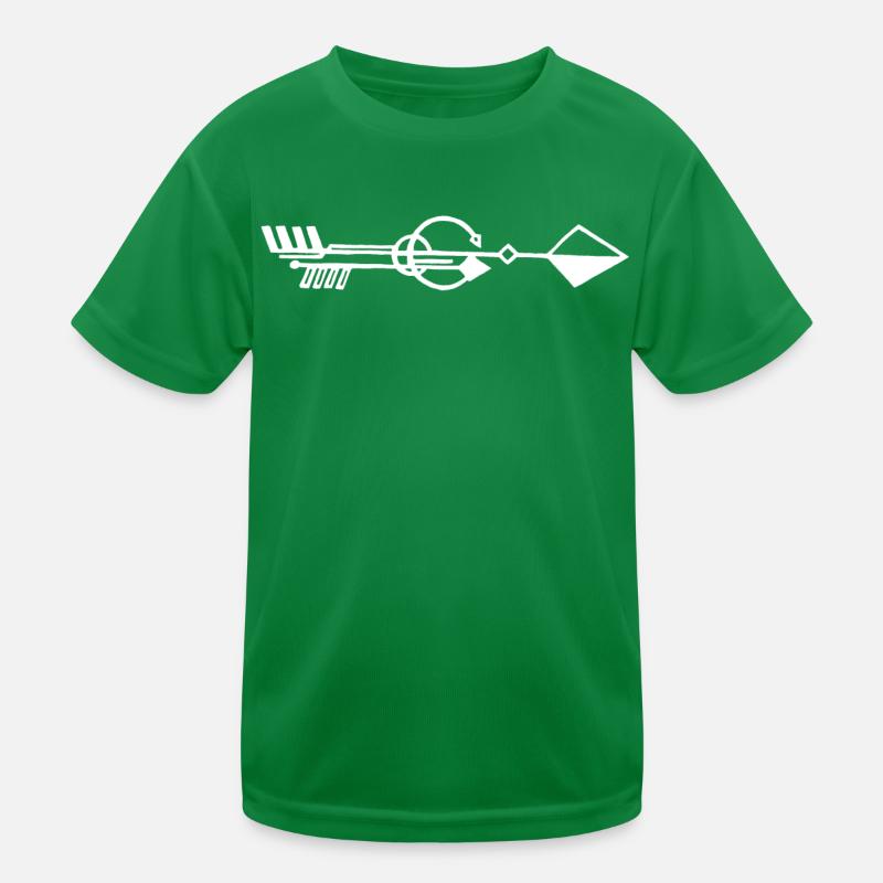 Seltsamer weißer Pfeil Kinder Funktions-T-Shirt