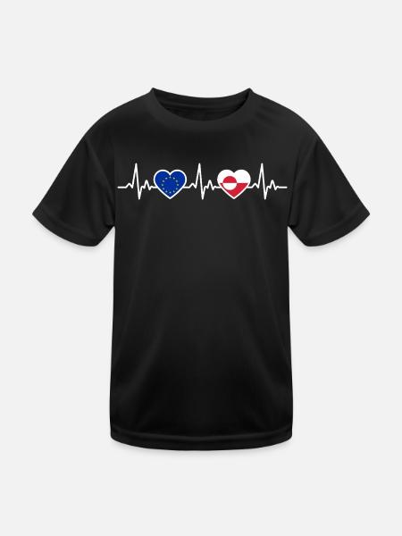 Greenland - Kids Functional T-Shirt - black - Front