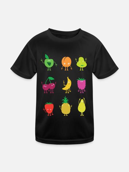 Fruechtchen - Kids Functional T-Shirt - black