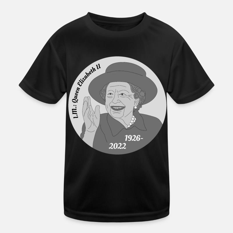 Tod Königin Elizabeth II Kinder Funktions-T-Shirt