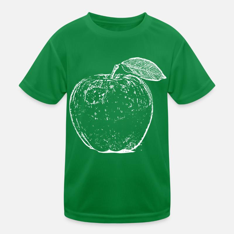 Apple Fruit Hand Drawn Kids Functional T-Shirt