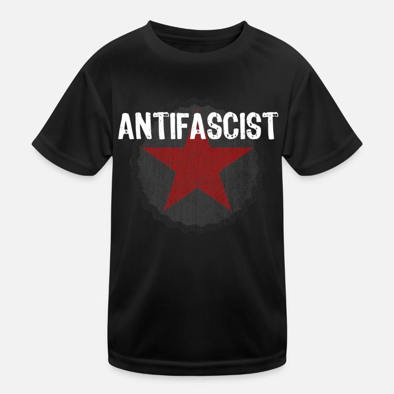 ANTIFA RED STAR Kids Functional T-Shirt
