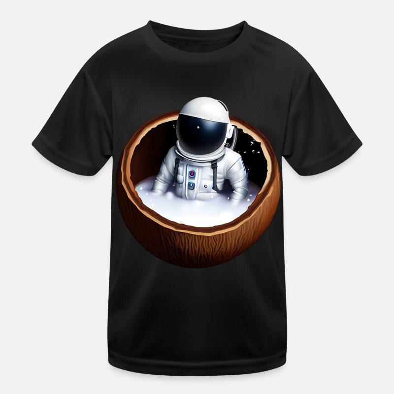 Astronaute dans une noix de T-shirt sport Enfant