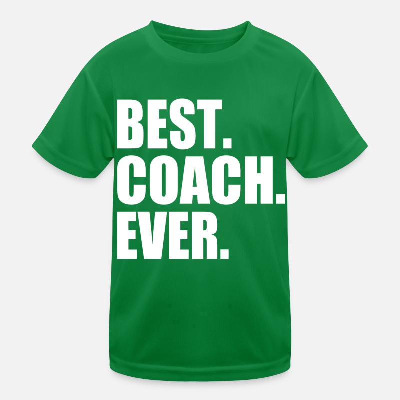 Best coach ever Kinder Funktions-T-Shirt