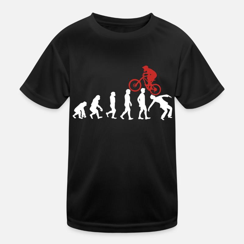 Mountain Bike MTB Mountain Biker Evolution Bike Kids Functional T-Shirt