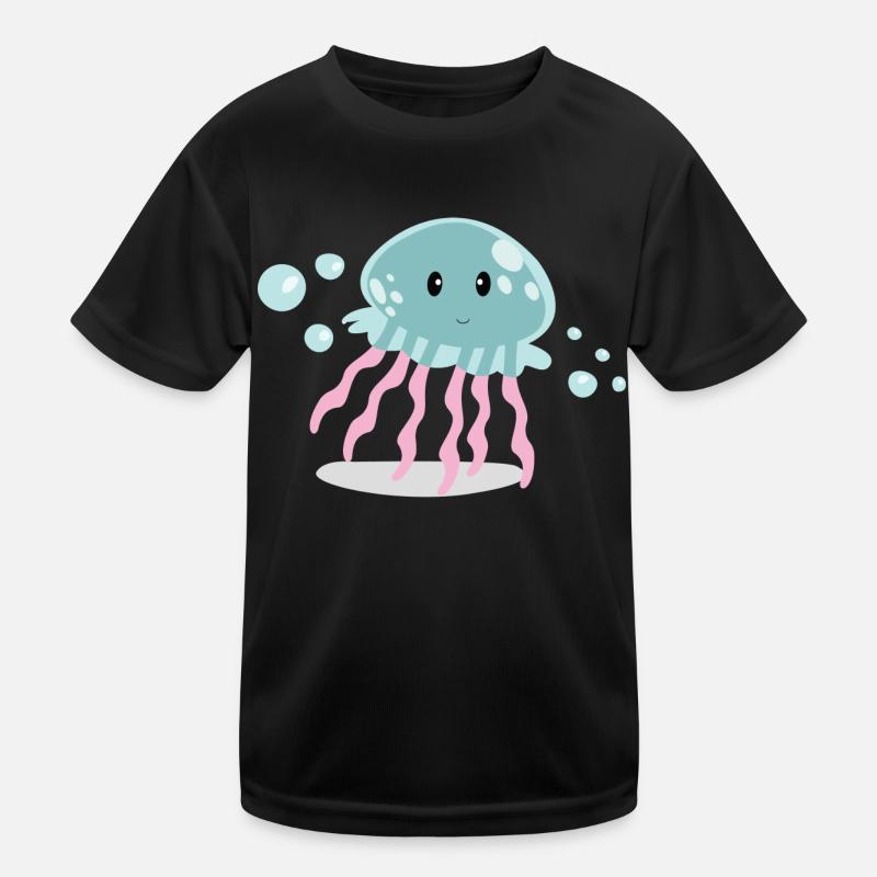 Qualle Kinder Funktions-T-Shirt