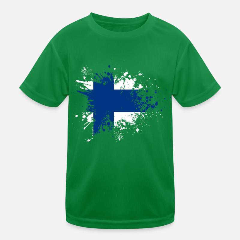 Drapeau de la Finlande Suomi T-shirt sport Enfant