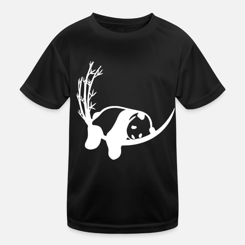 Panda Bambus Chillen Kinder Funktions-T-Shirt