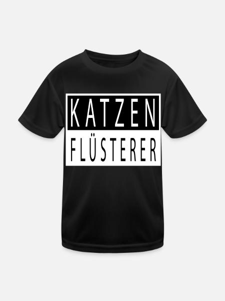 tier statement lieben lustig geschenk witzig cool - Kinder Funktions-T-Shirt - Schwarz - Vorne