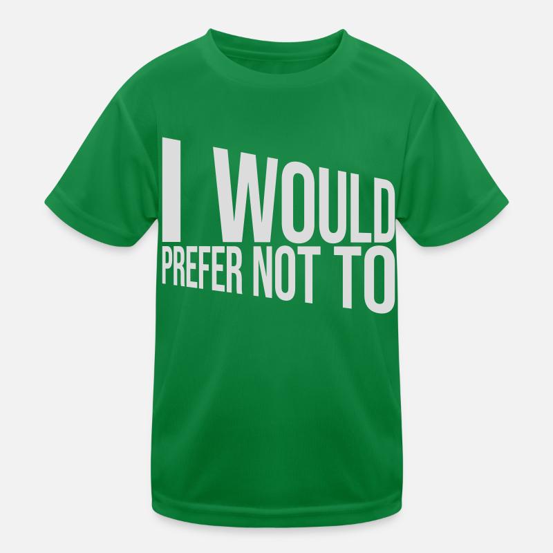 Je préfère ne pas T-shirt sport Enfant