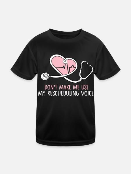 ne me faites pas utiliser ma conception vocale de reprogrammation - T-shirt sport Enfant - noir - Devant