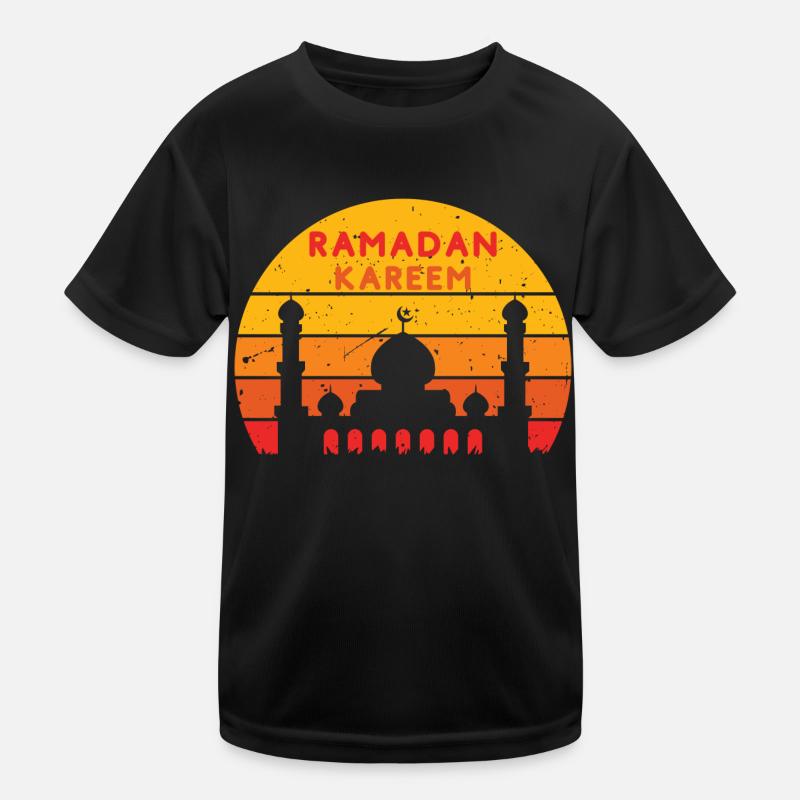 Ramadan Kareem Sunset Colors Kinder Funktions-T-Shirt