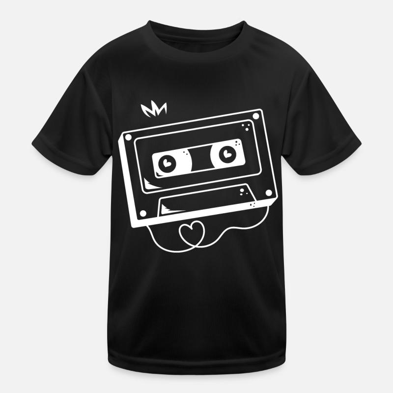 Audio Kassette analog Kinder Funktions-T-Shirt