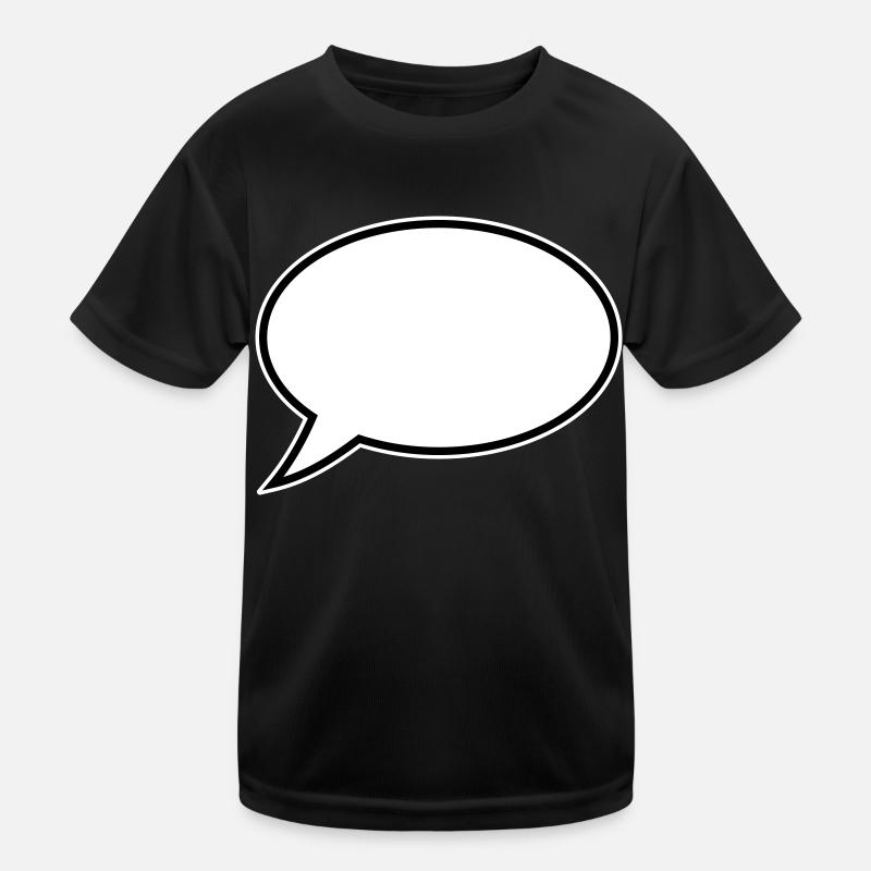 Speech Bubble Design Kids Functional T-Shirt